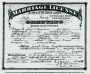 Marriage certificate for John F. Kegebein and Emma Pease - Front