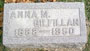 Headstone for Anna M. Nicholson