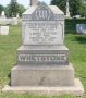Headstone for George W. Whetstone and Lavina Potter his wife (far view)