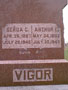 Headstone for Arthur E. Vigor and Gerda C.