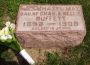 Headstone for Hazel Mae Buffett, Daughter of Chas. & Nellie Buffett.  1898 - 1908.  Asleep in Jesus.