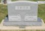 Headstone for Bertha Rowena (Girvin) and Leo L. Smith